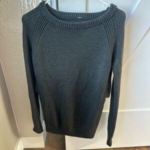 lululemon athletica Charcoal Crew Neck Sweater